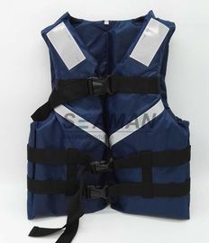 300Dオックスフォードの濃紺の男性Watersportsの救命胴衣SOLAS反射テープ サイズS、M、L、XL