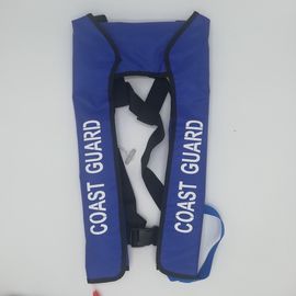 150N濃紺の沿岸警備隊の33g二酸化炭素シリンダーが付いている膨脹可能な救命胴衣